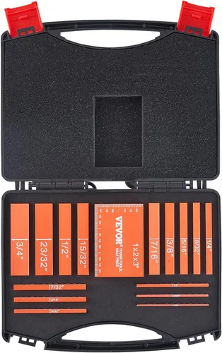 Miniatura 10 de VEVOR Bloques de configuración Herramientas de carpintería, juego de 16 piezas, juego de bloques de calibre de altura de precisión, con marcas