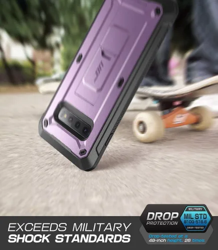 Miniatura 4 de SUPCASE Unicorn Beetle Pro Series - Funda diseñada para Samsung Galaxy S10 Plus (versión 2019) de cuerpo completo de doble capa resistente con funda