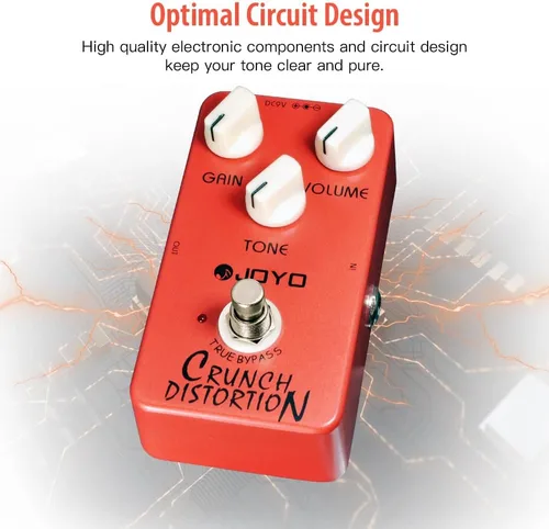 Miniatura 3 de JOYO Pedal de distorsión Crunch distorsión del efecto de distorsión de rock clásico británico para guitarra eléctrica - True Bypass (JF-03)