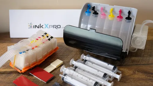 Miniatura 3 de 312XL Sistema de tinta vacía CISS Kit de cartucho recargable con amortiguador de control de flujo de tinta para firmware sin Chipless instalado