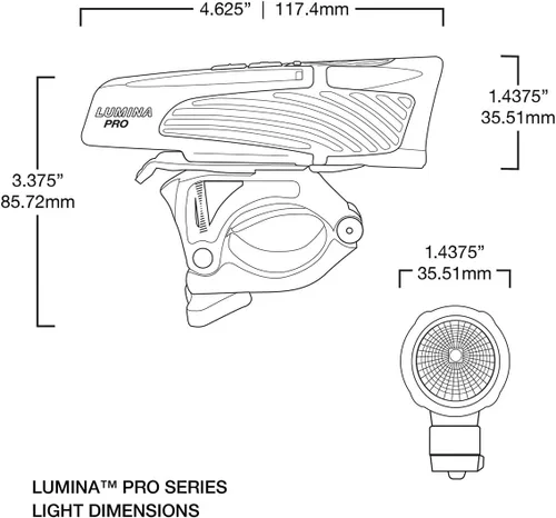 Miniatura 6 de NiteRider Lumina Pro 1200 Luz delantera para bicicleta recargable MTB Road Commuter Bike Light Potente Lumens resistente al agua Faro de bicicleta