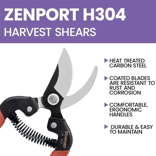 Miniatura 4 de Zenport H304 Bypass Action Cosecha y cizalla utilitaria, acero al carbono