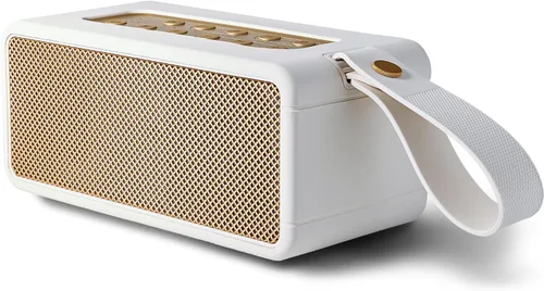 Miniatura 13 de AT&T Essentials - Altavoz Bluetooth retro de 15 W, IPX6 impermeable, Bluetooth 5.3, modos de luz LED, control de graves y agudos, batería de 12