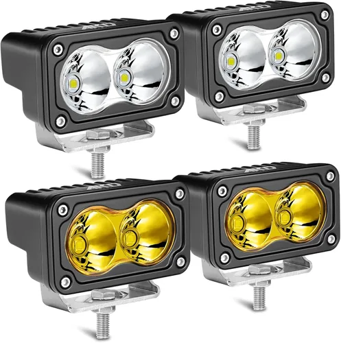 Miniatura 36 de Cápsulas LED ámbar, parte AKD de 3 pulgadas, luz LED de conducción de 40 W, luz LED todoterreno, luz de trabajo LED amarilla, luces antiniebla