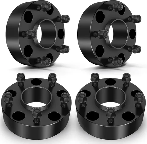 Miniatura 10 de SCITOO 2 separadores de rueda de 5 x 5.5 pulgadas, adaptadores espaciadores de rueda de 2 pulgadas con pernos de 9/16 de 3.063 in, 5 lengüetas