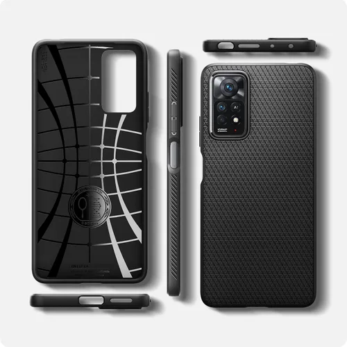 Miniatura 8 de Spigen Liquid Air - Funda diseñada para Redmi Note 11 Pro (Liquid Air), color negro mate