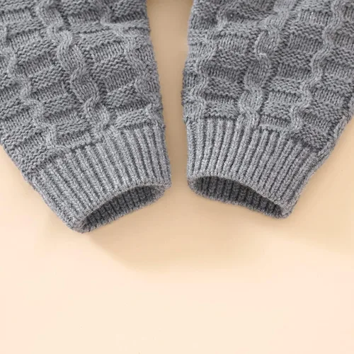 Miniatura 7 de Mameluco para bebé recién nacido, ropa de manga larga con botones, lindo traje de invierno para bebé