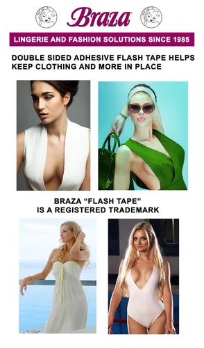 Miniatura 4 de Braza Cinta flash de doble cara blanca 2 rollos de 20 pies