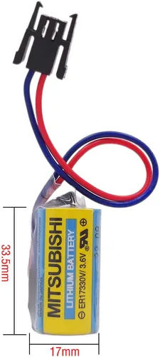 Miniatura 2 de 2 pilas DCYNXC MR-BAT ER17330V 3.6V tamaño 2/3A PLC 1700mAh para Mitsubishi A6bat batería de litio
