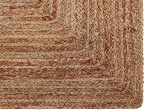 Miniatura 9 de COTTON CRAFT Alfombra de yute trenzada 100 % yute para puerta, alfombra pequeña tejida neutra reversible para entrada, cocina, sala de estar