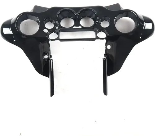 Carenado interior negro brillante Batwing delantero compatible con Harley Harley Davidson Touring Street Glide Electra Glide FLHT Ultra Classic de