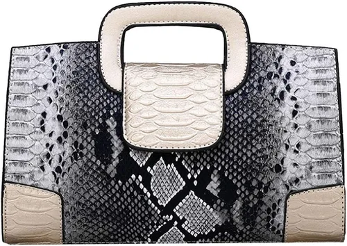 Miniatura 19 de ZLMBAGUS - Bolso de mano para mujer, diseño vintage con solapa y asa, de piel sintética, para llevar al hombro