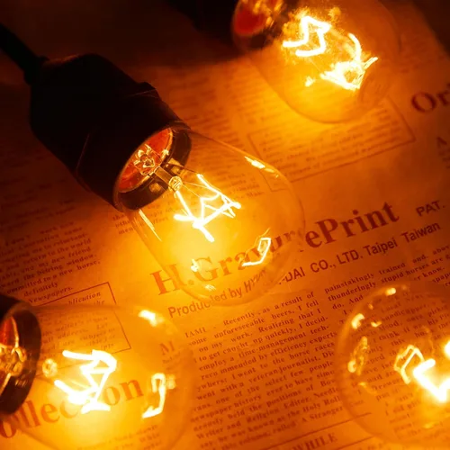 Miniatura 4 de Paquete de 48 bombillas S14, bombillas de vidrio incandescente de repuesto de grado comercial cálido de 11 W con base media E26 para exteriores