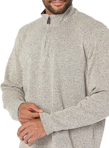 Miniatura 3 de Wrangler Authentics Suéter de vellón de manga larga con un cuarto de cremallera para hombre