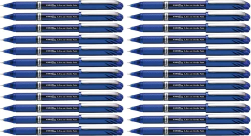 Miniatura 7 de Pentel EnerGel NV pluma de gel de tinta, (0.5mm), punta de aguja, tinta negra, paquete de 2 (BLN25BPA)