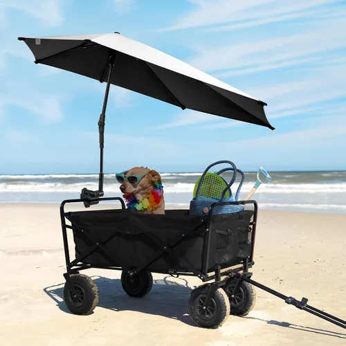 Miniatura 9 de G4Free Sombrilla ajustable UPF 50+ XL con abrazadera universal, protección UV, sombrilla para silla de playa, cochecito, silla de ruedas, carrito