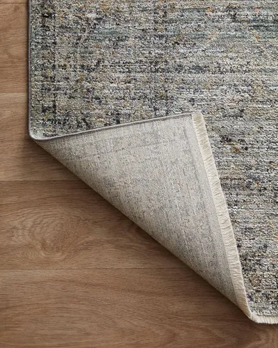 Miniatura 13 de Loloi Jean Stoffer Katherine Collection KES-01 Ocean/Gold - Alfombra decorativa de 2 pies y 3 pulgadas x 3 pies y 10 pulgadas, altura de pelo de 25