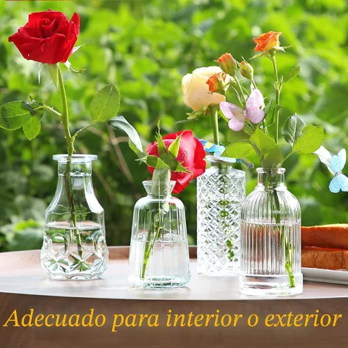 Miniatura 6 de Jarrones de Vidrio para Capullos en Juego a Granel de 30 Piezas, Pequeños Jarrones de Vidrio para Flores como Centros de Mesa de Boda para Mesas