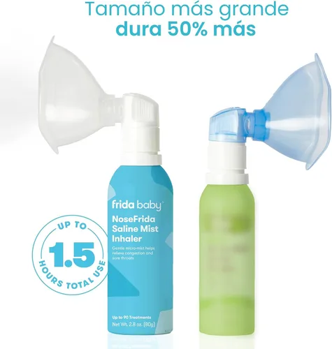 Miniatura 3 de Frida Baby NoseFrida - Inhalador nasal de niebla salina, espray descongestionante para la congestión y el alivio de alergias para bebés + niños