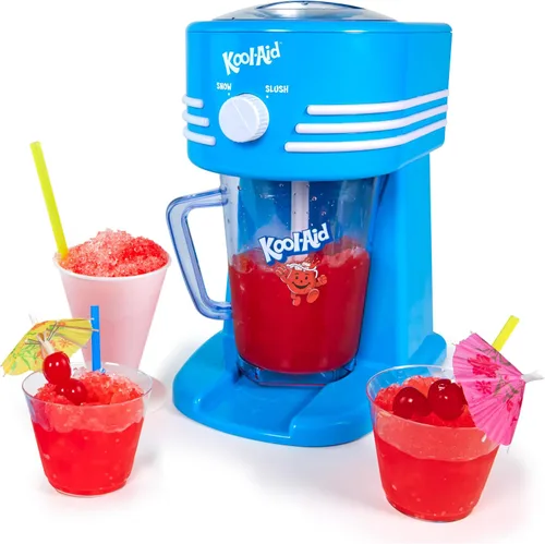 Nostalgia Estación de bebidas congeladas de 40 onzas, perfecta para bebidas de granizado, conos de nieve, margaritas, daiquiris, cuchillas de acero