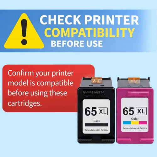 Miniatura 7 de TEINO Cartucho de tinta remanufacturado de repuesto para HP 65 65XL 65 XL uso con HP Envy 5055 5052 5058 DeskJet 3755 2655 3752 3720 3722 3723 3758