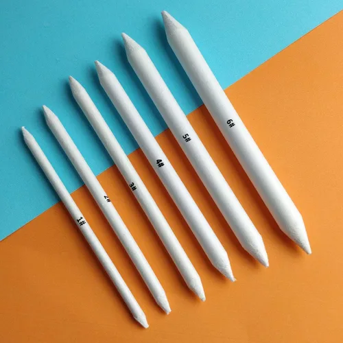 Miniatura 3 de 6 piezas de tocones de mezcla y tortillones, herramientas de dibujo de bocetos, mezcladores de arte de papel para dibujo de bocetos de estudiante