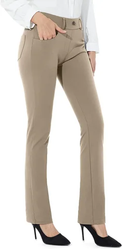 Miniatura 2 de M MOTEEPI Yoga Dress Pants for Women 31''29''33'' High Waisted Pull on Work Pants Business Slacks
