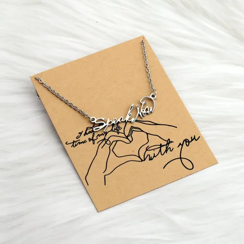 Miniatura 6 de OKEYCH Speak Now - Collar de música con tarjeta de mensaje regalo rápido para fanáticos de la música regalo para amantes de la música
