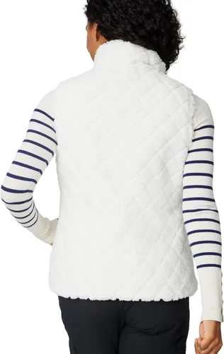 Miniatura 6 de Free Country Chaleco reversible acolchado de forro polar sherpa ligero con bolsillos con cremallera, chaleco de invierno para damas, aventura