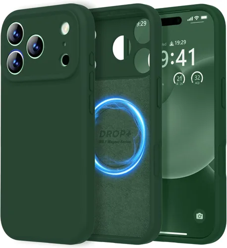 Miniatura 33 de LOVE 3000 Compatible con Funda para iPhone 15, [Cámara de Cobertura Completa de Silicona Suave] [Protección contra Caídas de 8 pies], Forro de Negro