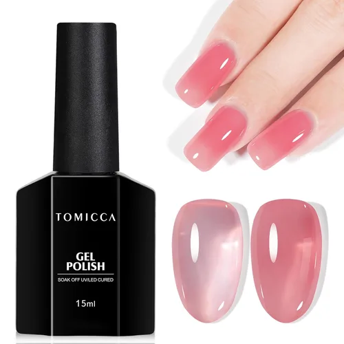 Miniatura 28 de TOMICCA Capa superior de gel mate, 0.5 onzas líquidas, acabado mate para esmalte de uñas de gel, remojar LED UV para curar de larga duración