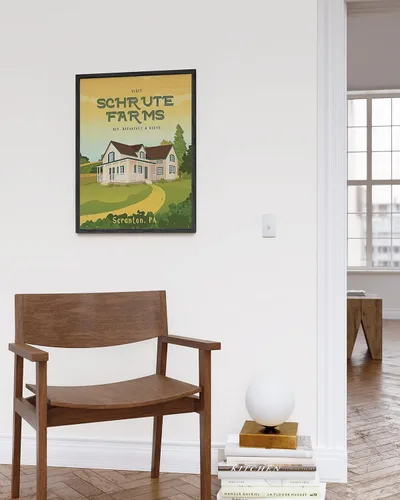 Miniatura 4 de HAUS AND HUES Póster de The Office, Schrute Farms, Dwight Schrute, arte de pared, carteles divertidos, decoración de oficina, carteles de programas