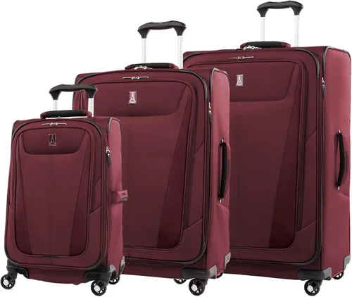Miniatura 88 de Travelpro Maxlite 5 - Juego de 2 piezas de equipaje de mano de tela, expandibles con 4 ruedas giratorias, bolso blando para debajo del asiento, Negro