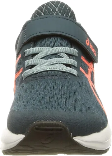 Miniatura 2 de ASICS Patriot 12 - Tenis de correr con cordones para niños de malla azulroja