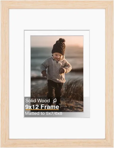 Miniatura 50 de KINLINK 3.5x5 Picture Frame, Ash Black Solid Wood Frame with Plexiglass for Table Top and Wall Mounting, Photo Frame for Horizontal or Vertical