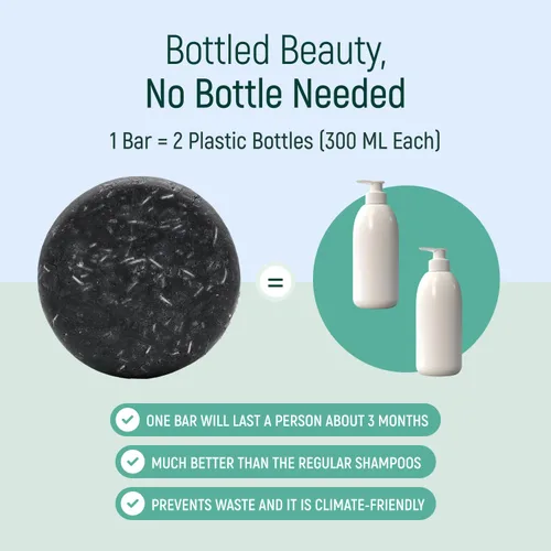 Miniatura 5 de Barra de champú de agua de proteína de arroz sólido con jabón para el cabello con efecto acondicionador - Barras de champú para cabello con todos