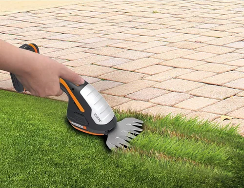 Miniatura 12 de WORX WG801 Cortasetos Inalámbrico 2 en 1 de 20V, Cizalla de Césped de 4" y Recortadora de Arbustos de 8" con 2 Cuchillas, Batería y Cargador
