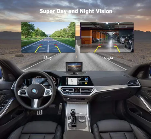 Miniatura 4 de Cámara de respaldo, cámara de visión trasera integrada JPP impermeable, cámara LED de visión nocturna, cámara inversa para camión, automóvil