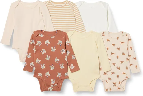 Miniatura 9 de Amazon Essentials Body unisex de manga larga para bebés, paquete de 6