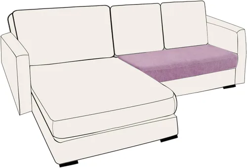 Miniatura 108 de UNBBRRL Fundas de cojín de asiento para sofá, elásticas, funda de cojín individual para sofá, fundas de cojín para sofá, fundas de héroe protegen