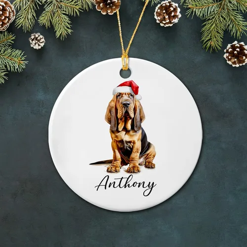 Miniatura 12 de Bichon Frise - Adorno de cerámica de Navidad 2025, adornos personalizados de Bichon Frise regalos para los amantes de los perros, bonito adorno