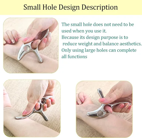Miniatura 7 de BYYDDIY Gua Sha - Herramienta de masaje de punto de activación, protector de pulgar, masaje de tejido profundo, herramienta raspadora muscular (T)