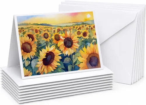 Miniatura 81 de Caroline's Treasures DAC1709GCA7P - Tarjetas de felicitación y sobres de arándanos de Texas en acuarela, paquete de 8 tarjetas en blanco con sobres