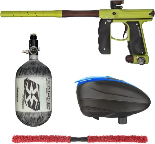 Miniatura 36 de Action Village Empire Mini GS TP Contender Kit de pistola de paintball con tanque 68/4500 Negro Polvo/Negro Polvo