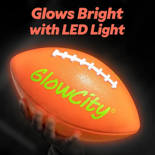 Miniatura 5 de GlowCity Balón de fútbol que brilla en la oscuridad, tamaño 3/6, regalos de pelota iluminada para niños, jóvenes y adolescentes, fútbol brillante