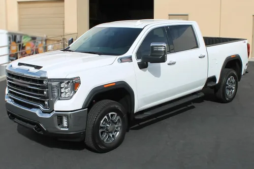 Miniatura 5 de Raptor Series Estribos escalones de 5 pulgadas de aluminio negro compatibles con Tundra Double Cab 2022-2026