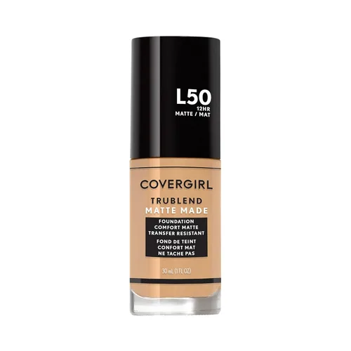 Miniatura 55 de COVERGIRL TruBlend Base Líquida Mate Made, Porcelana Clara, 1 Fl Oz FERIA DE PORCELANA