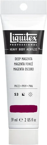 Miniatura 195 de Liquitex Pintura Acrílica Profesional de Cuerpo Pesado, Tubo de 2 oz (59ml), Rojo Fluorescente