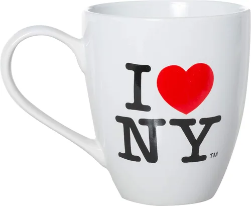 Miniatura 3 de Artisan Owl I Love New York - Taza de café bistró de cerámica con licencia oficial de 16 onzas, 4.5 pulgadas de alto (negro)