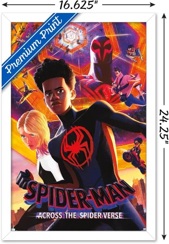 Miniatura 3 de Marvel Spider-Man: Across The Spider-Verse - Póster de pared de hoja del grupo uno, 22.4 pulgadas de largo x 14.7 pulgadas de ancho, versión Versión